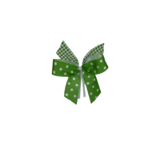 Strik, Groen/wit, met clip