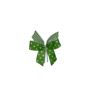 Strik, Groen/wit, met clip