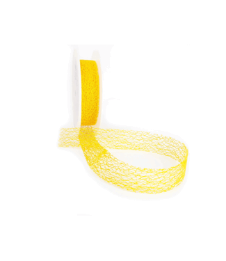 Yarn Fabric ribbon, 30mm x 25m, yellow