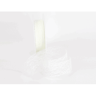 Yarn Fabric ribbon, 30mm x 25m, champagne