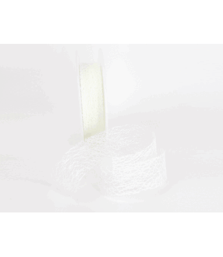 Yarn Fabric ribbon, 30mm x 25m, champagne