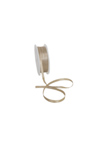  Double Face Satin ribbon, 6,5mm, Sand