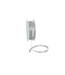Double Face Satijnlint, 6,5mm, Zilver