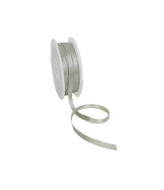 Double Face Satin ribbon, 6,5mm, Vintage gray