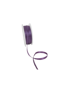  Double Face Satin ribbon, 3,5mm, Aubergine