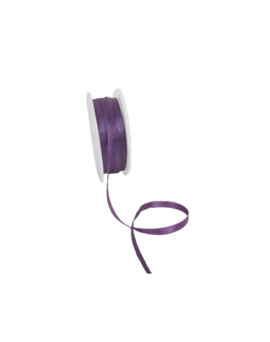  Double Face Satin ribbon, 3,5mm, Aubergine