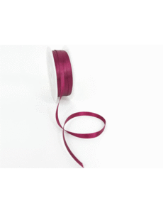  Double Face Satin ribbon, 6,5mm, Bordeaux