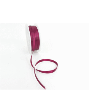  Double Face Satin ribbon, 6,5mm, Bordeaux