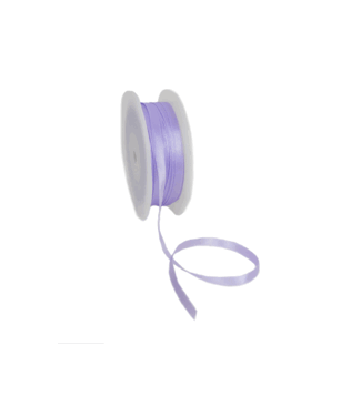 Double Face Satin ribbon, 6,5mm, Light lavender