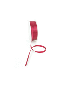  Double Face Satin ribbon, 6,5mm, Wine red
