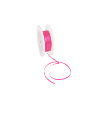 Double Face Satijnlint, 3,5mm,  Fuchsia
