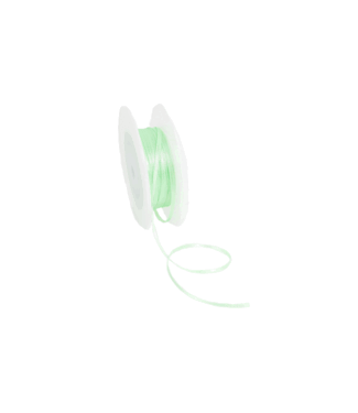 Double Face Satin ribbon, 3,5 mm,  Lime