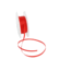 Double Face Satin ribbon, 3,5 mm,  Red