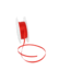 Double Face Satin ribbon, 3,5 mm,  Red