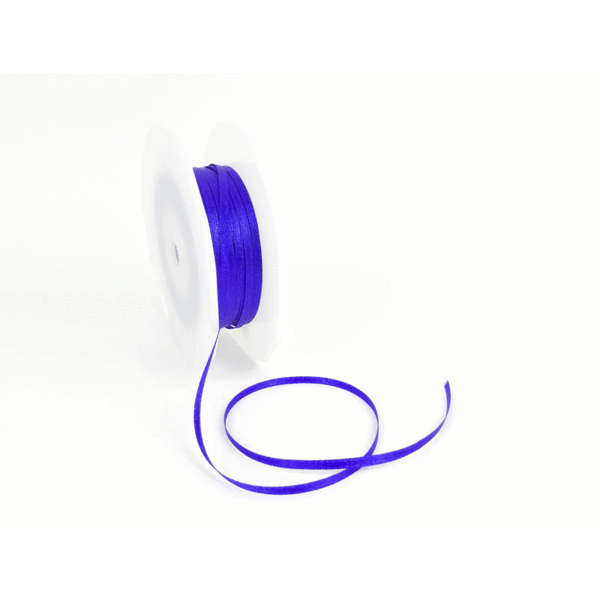 Double Face Satin ribbon, 3,5mm, Purple
