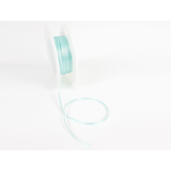 Double Face Satin ribbon, 3,5mm, Ocean