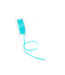 Double Face Satijnlint, 3,5mm, Zee blauw