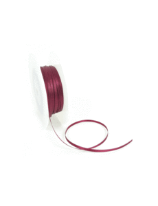 Double Face Satijnlint, 3,5mm, Bordeaux