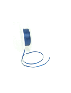  Double Face Satin ribbon, 3,5 mm, Navy blue