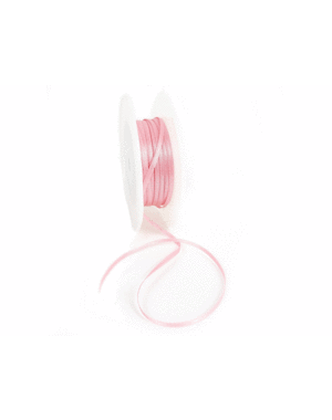 Double Face Satin ribbon, 3,5 mm, Old pink