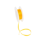 Double Face Satijnlint, 3,5mm, Licht oranje