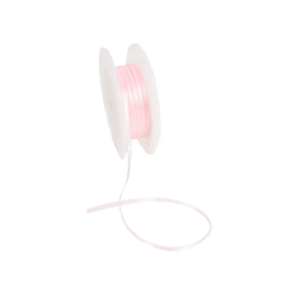 Double Face Satijnlint, 3,5mm, Roze