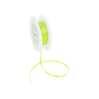 Double Face Satijnlint, 3,5mm, Licht groen