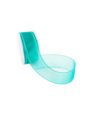  Wired organza All day, 38mm, Turquoise