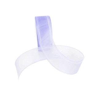Wired organza All day, 38mm, Paars