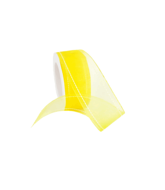 Wired organza All day, 38mm, Geel