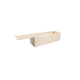 Wine box, wood, 1 bottle, incl. Lid, 337x85x95 mm, per piece