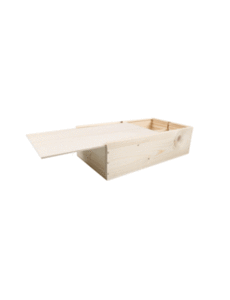  Wine box, wood, 2 bottles, incl. Lid, 337x85x176 mm, per piece