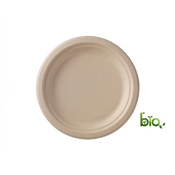 Plate Ø 23cm, made of sugar cane