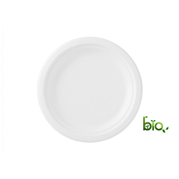 Plate Ø 23cm, made of sugar cane