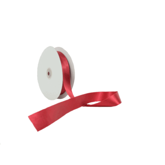 Double Face Satin ribbon, 25mm, Red