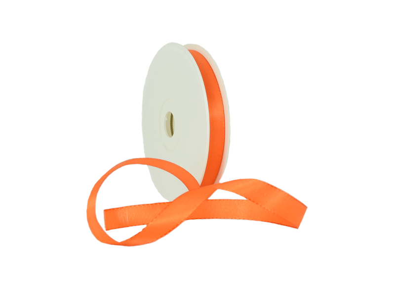 Orange satin ribbon deals