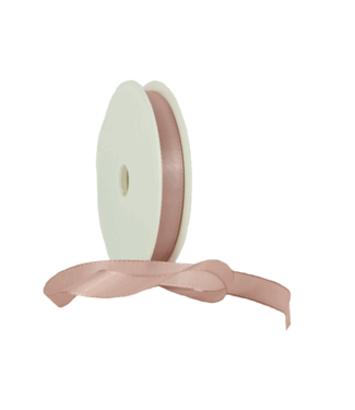 Satin ribbon, 15 mm, Old Pink