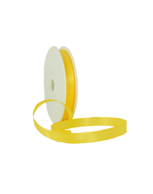  Satin ribbon, 15 mm, Yellow