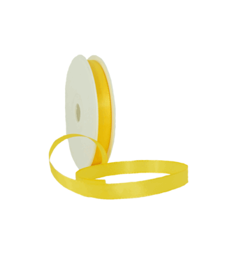Satin ribbon, 15 mm, Yellow