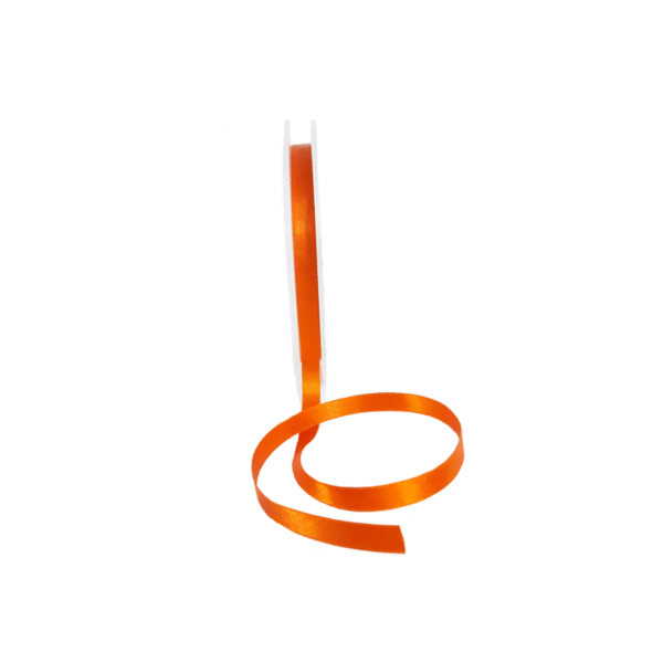 Double Face Satijnlint, 10mm, Burned Orange