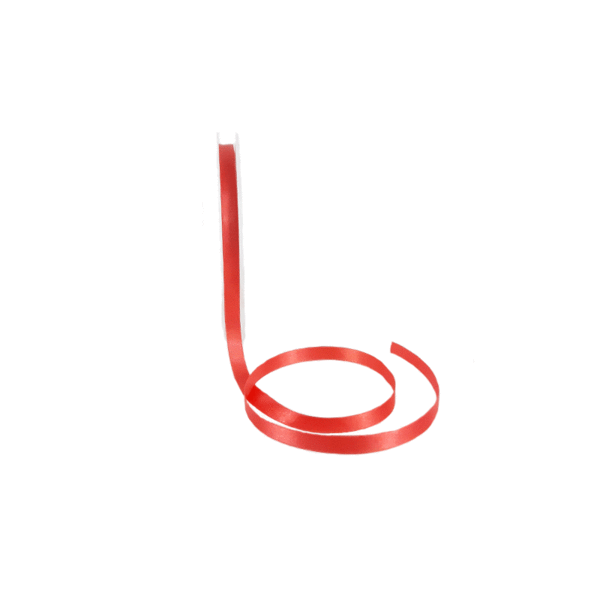 Double Face Satijnlint, 10mm, Koraal rood