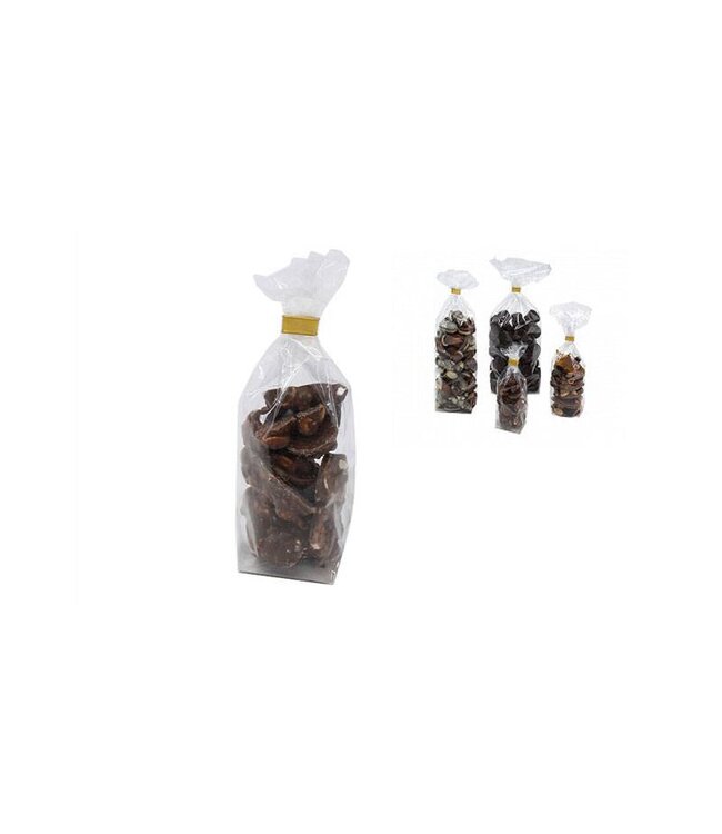 PP cross bottom bag, 90x160mm, 35my + silver cardboard