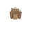 Carrying bag, 26+17x25 cm, Snack bag, brown, flat handle