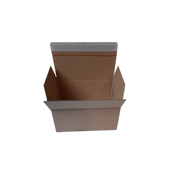 Autolock box S+, brown,  229x164x 50-115mm