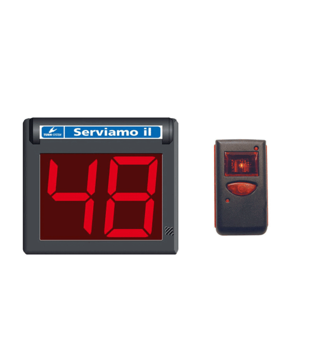 Volgnummerklok (VD1),  afstandsbediening optioneel