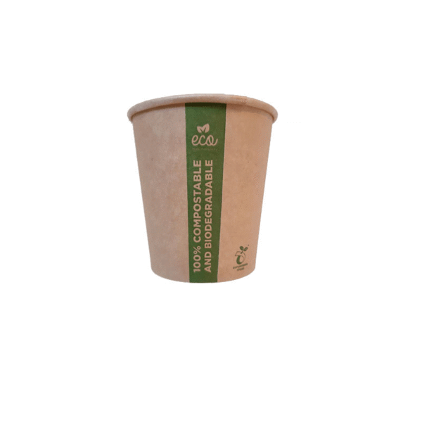 Kartonnen koffie beker, 6oz / 150ml, KRAFT Bio
