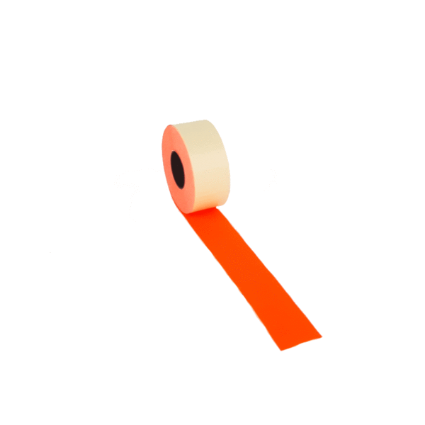 price label 26 x 19 mm fluor red permanent