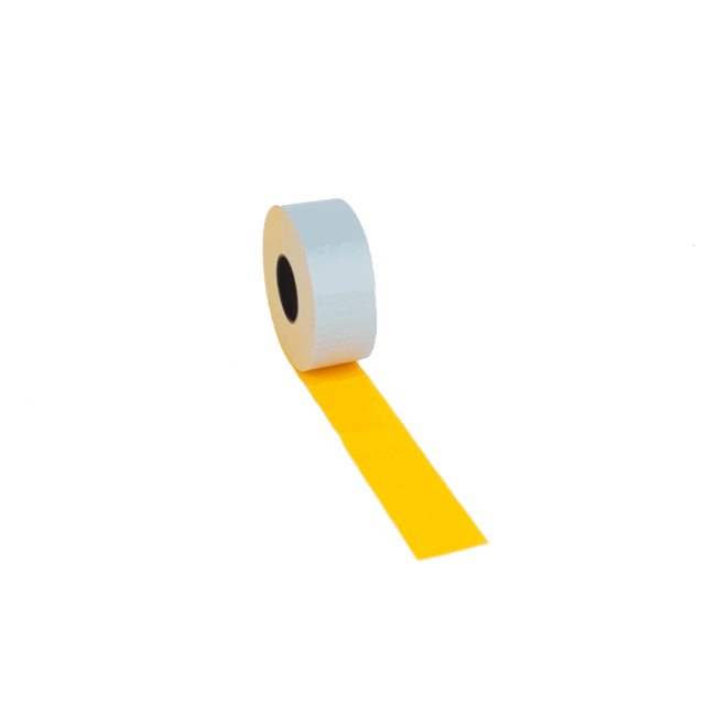 prijsetiket 26 x 19 mm fluor oranje permanent