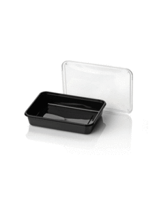  Microwave bins, black, 500cc , Re-usable