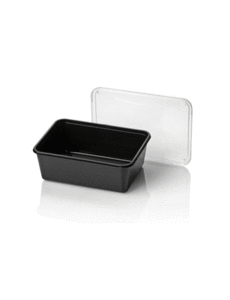  Microwave bins, black, 1000cc , Re-usable